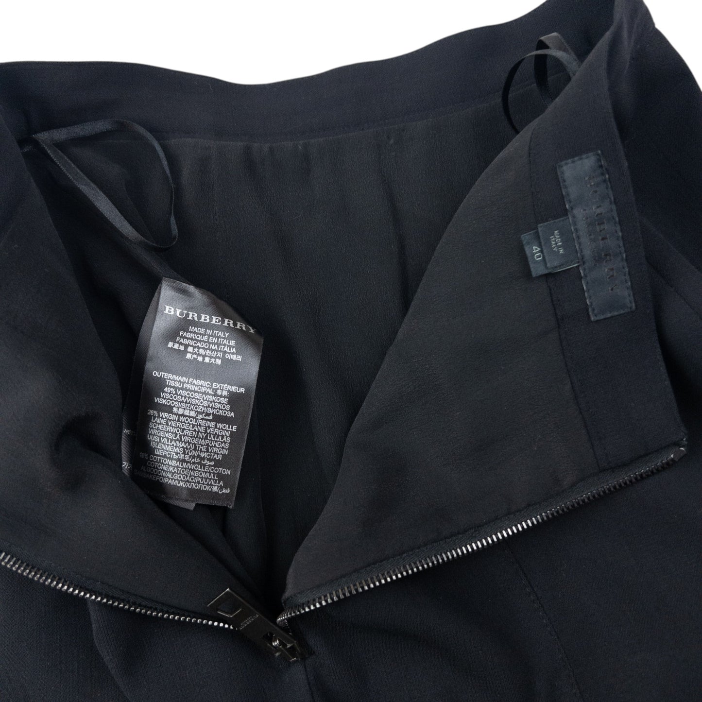 Vintage Burberry Prorsum Ruffle Skirt Womens Size W25