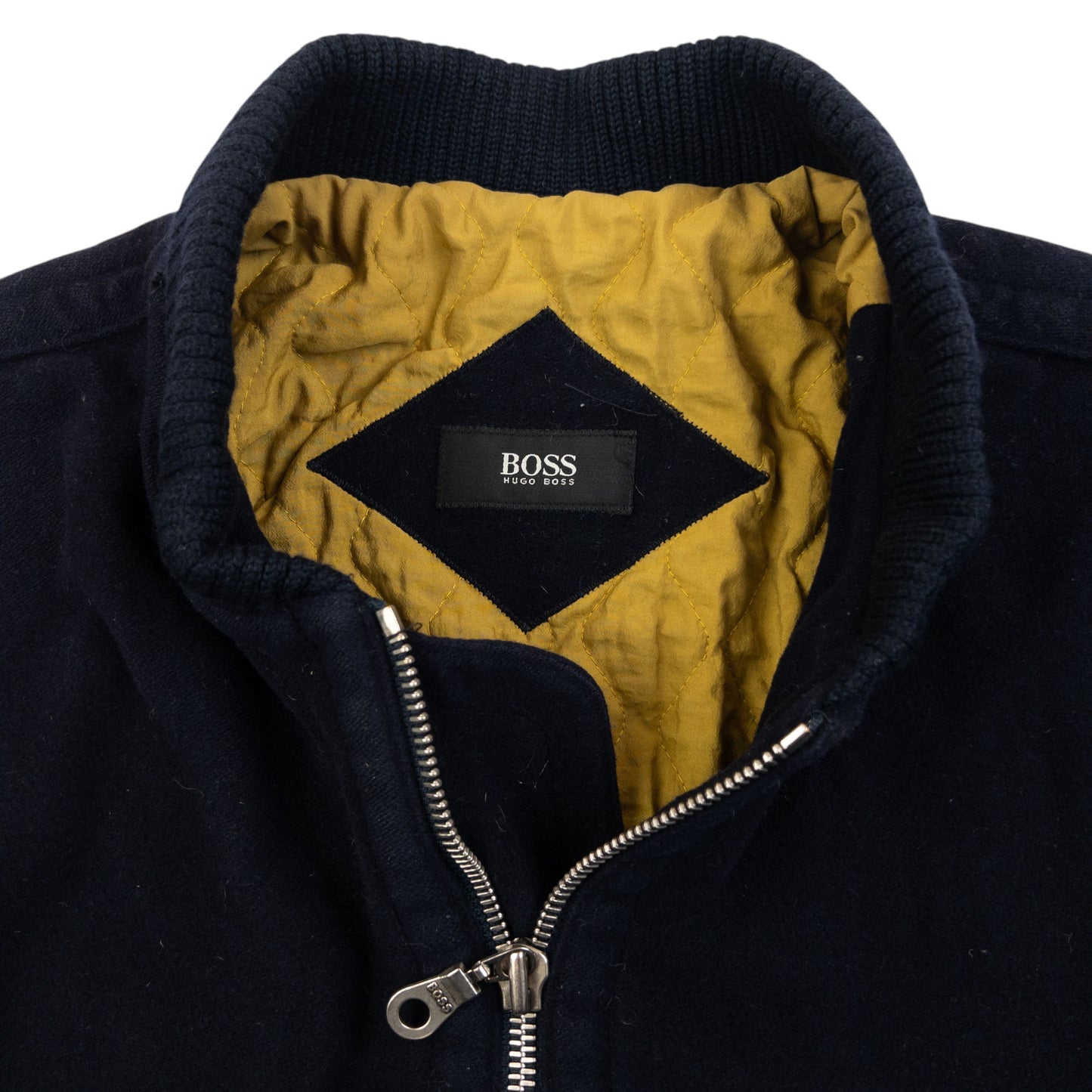 Vintage 90s Hugo Boss Cashmere Bomber Jacket Size L