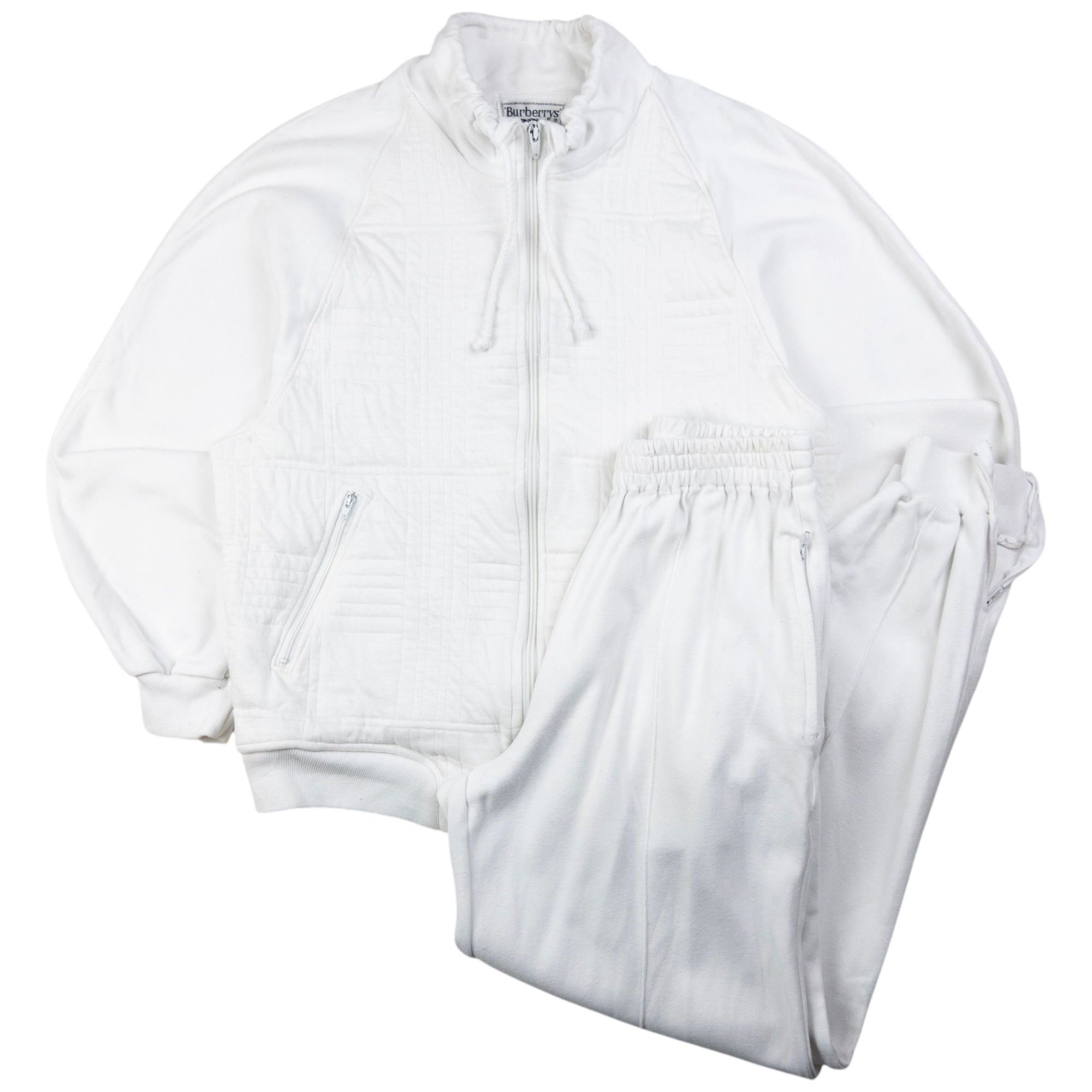 Vintage Burberry Zip Up Sweatshirt & Joggers Matching Set Size S