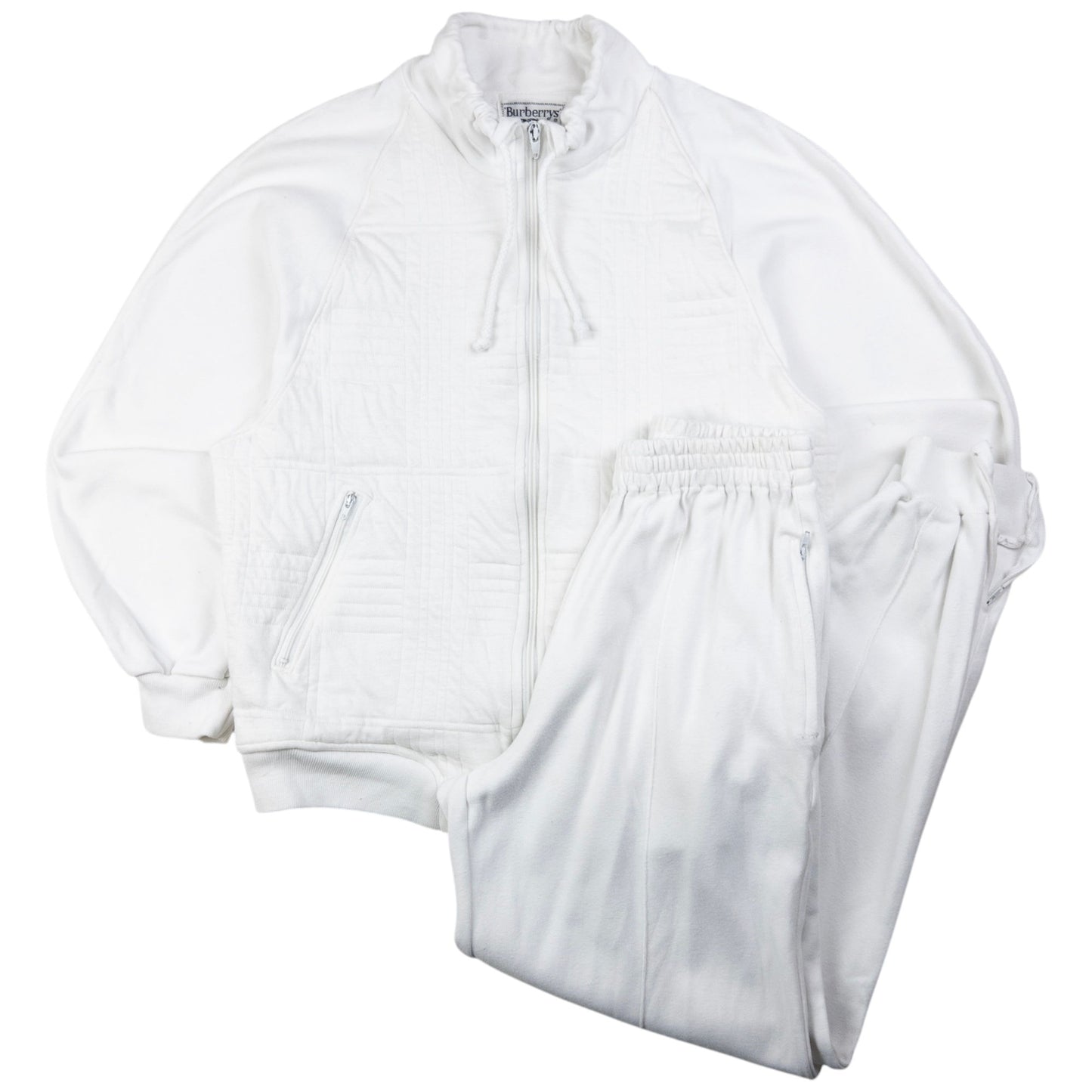 Vintage Burberry Zip Up Sweatshirt & Joggers Matching Set Size S