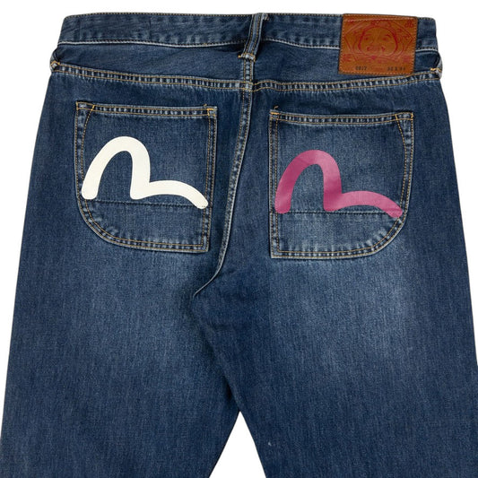 Vintage Evisu Double Gull Japanese Denim Jeans Size W34