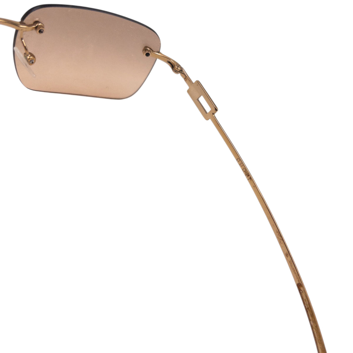 Vintage 90s Gucci By Tom Ford Diamanté Rimless Sunglasses
