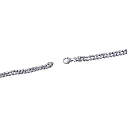 Vintage Gucci Silver Pendent Double-Chain Necklace