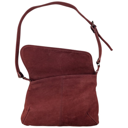 Vintage Yohji Yamamoto Asymmetric Suede Crossbody Bag