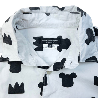 Vintage 2009 Comme Des Garçons X Bearbrick Medicom Toy Long Sleeve Button Up Shirt Size S