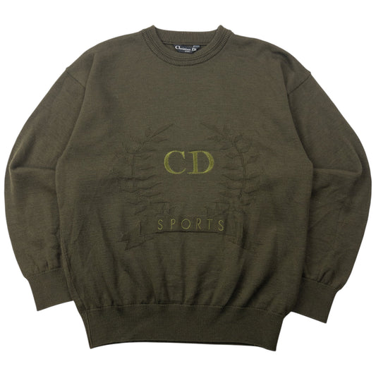 Vintage 90s Dior Sports Embroidered Jumper Size S