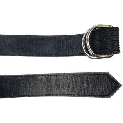 Vintage 90s Comme Des Garçons Ribbed Leather Belt Size M
