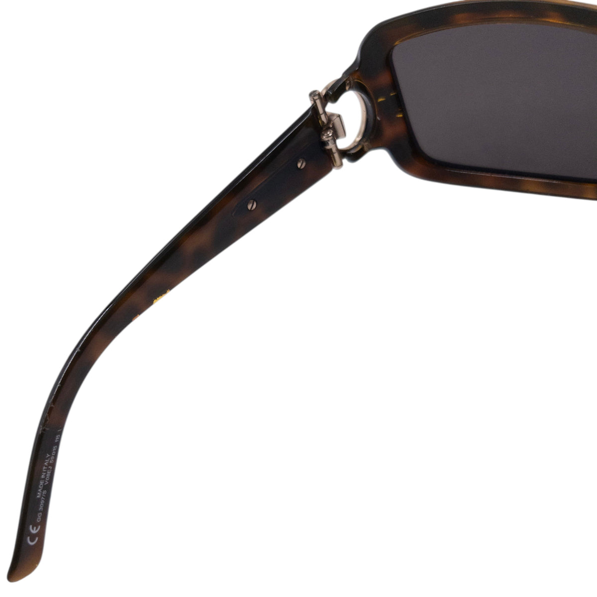 Vintage 2008 Gucci Horse Bit Tortoise Shell Sunglasses