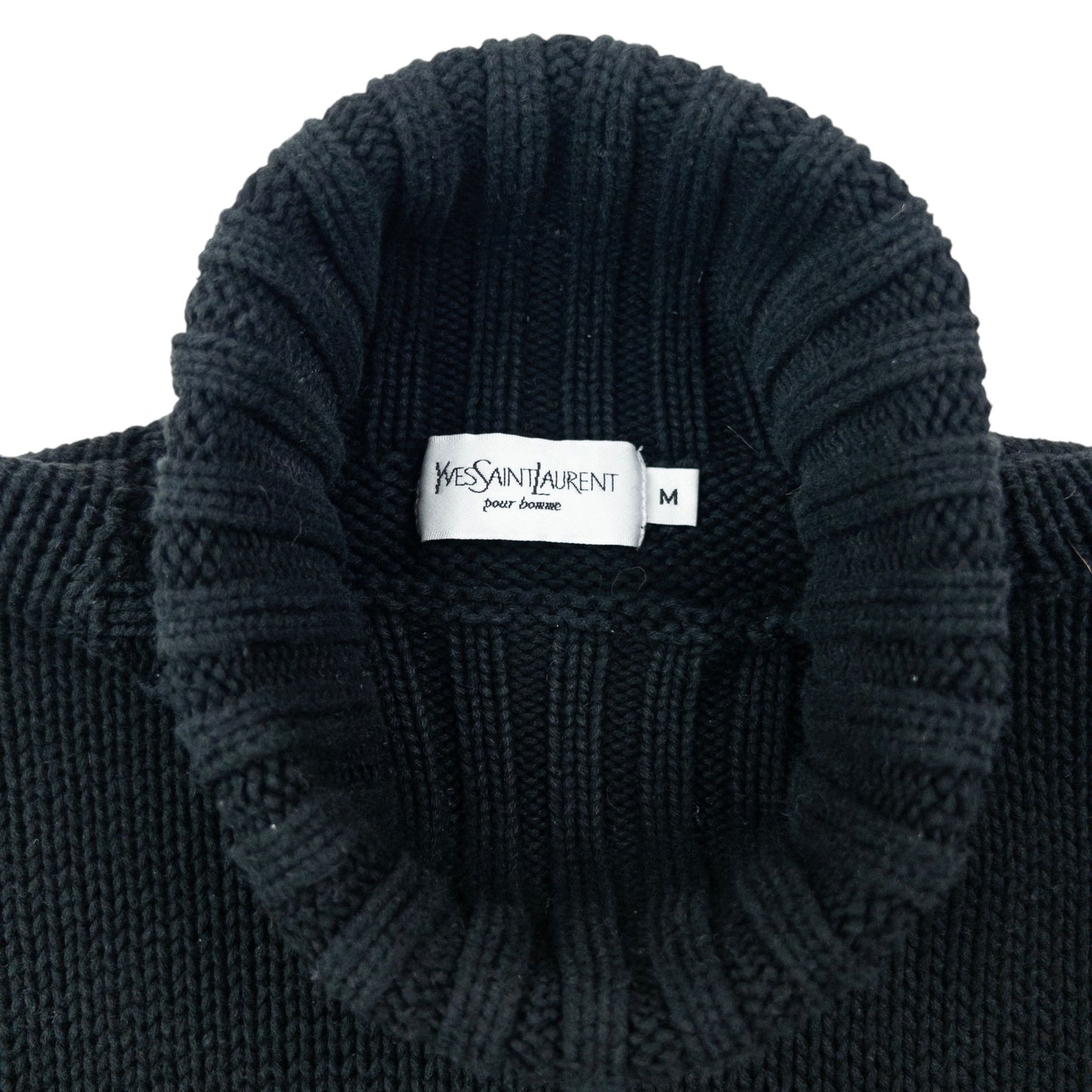 Vintage 2000s YSL Yves Saint Laurent Turtleneck Knit Jumper Size M