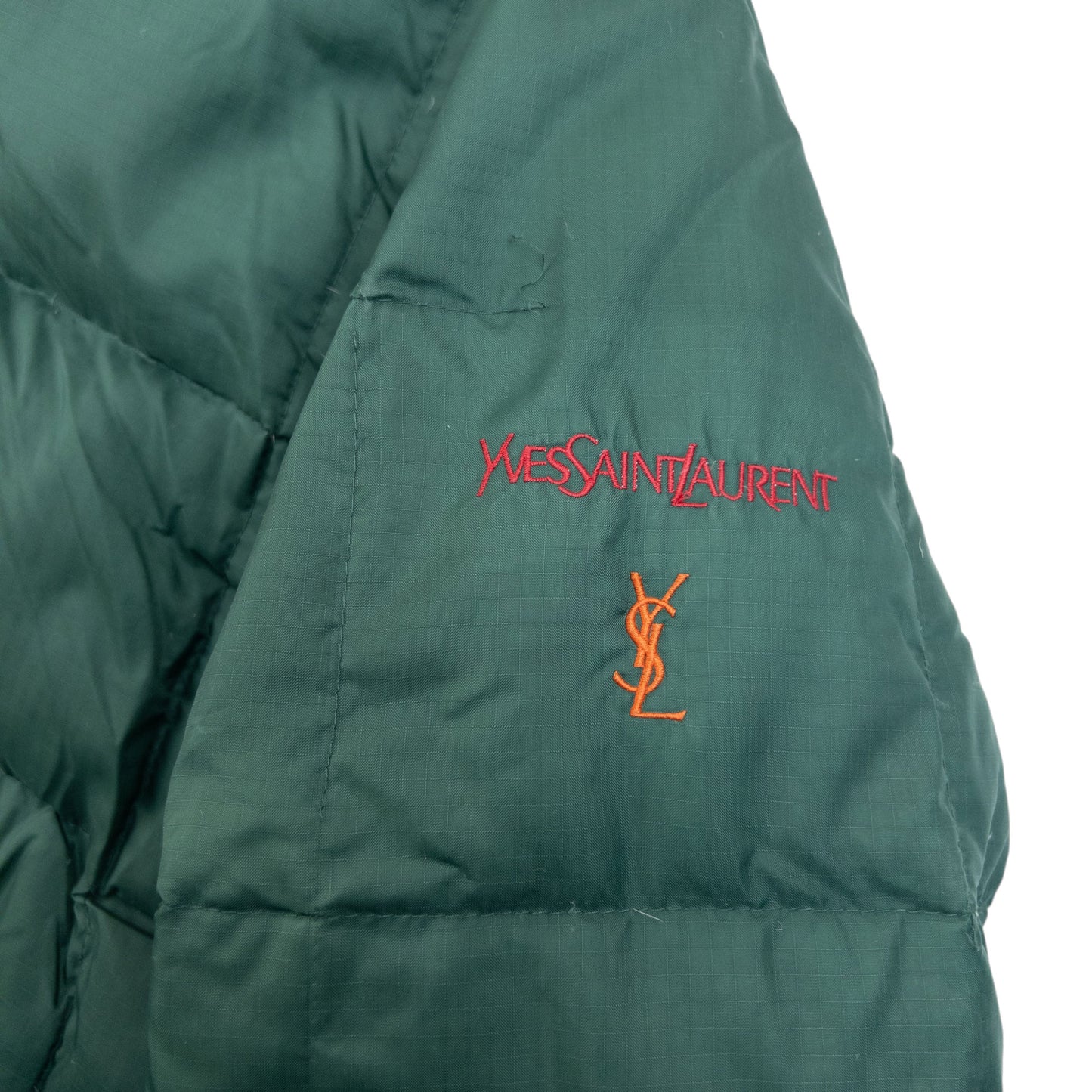 Vintage 90s YSL Yves Saint Laurent Puffer Jacket Size XL