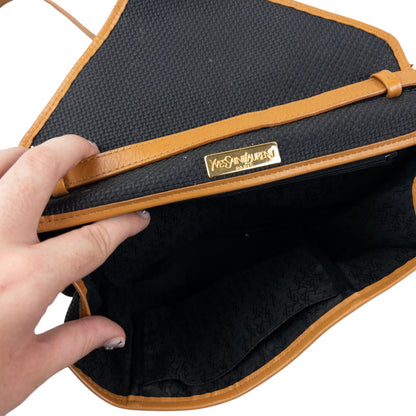 Vintage 80s YSL Yves Saint Laurent Leather Crossbody Bag