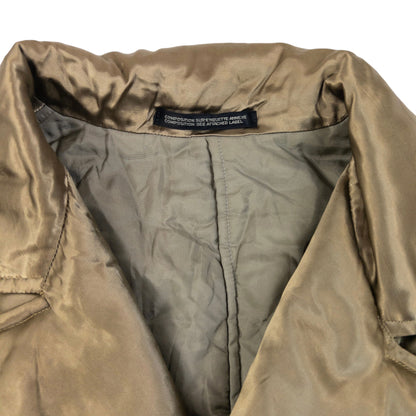Vintage 2000s Yohji Yamamoto NOIR Belt Waist Satin Trench Jacket Womens Size S