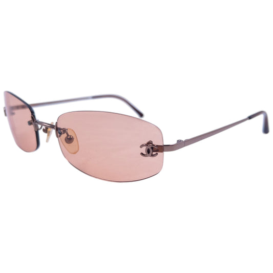 Vintage 2000s Chanel Rimless Sunglasses