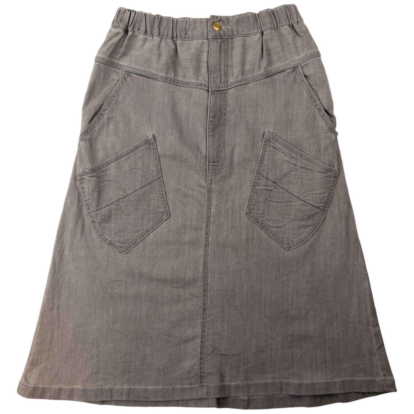 Vintage Mercibeaucoup By Issey Miyake Denim Skirt Womens Size W28