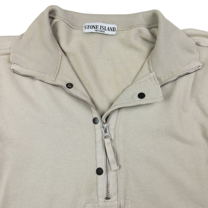 Vintage Stone Island Q Zip Jumper Size M