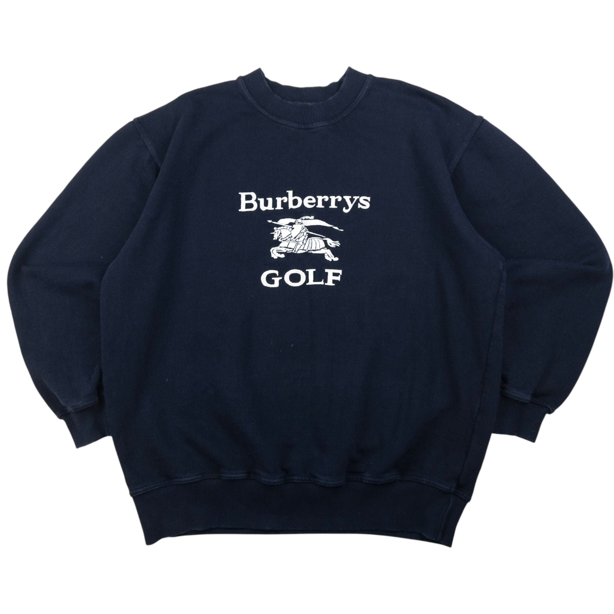 Vintage Burberry Golf Embroidered Sweatshirt Size M