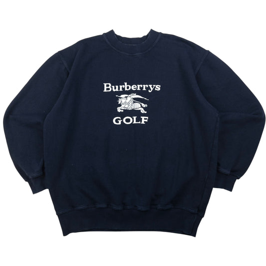 Vintage Burberry Golf Embroidered Sweatshirt Size M
