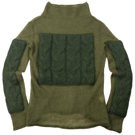 Vintage 2000s Marithe + Francois Girbaud Mock Neck Wool Jumper Womens Size M
