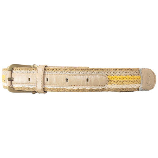 Vintage 90s YSL Yves Saint Laurent Woven Belt Size W30