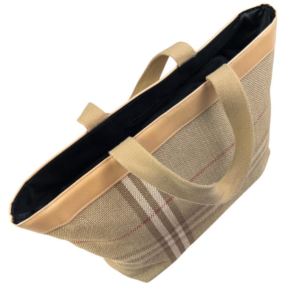 Vintage Burberry Nova Check Woven Shoulder Bag