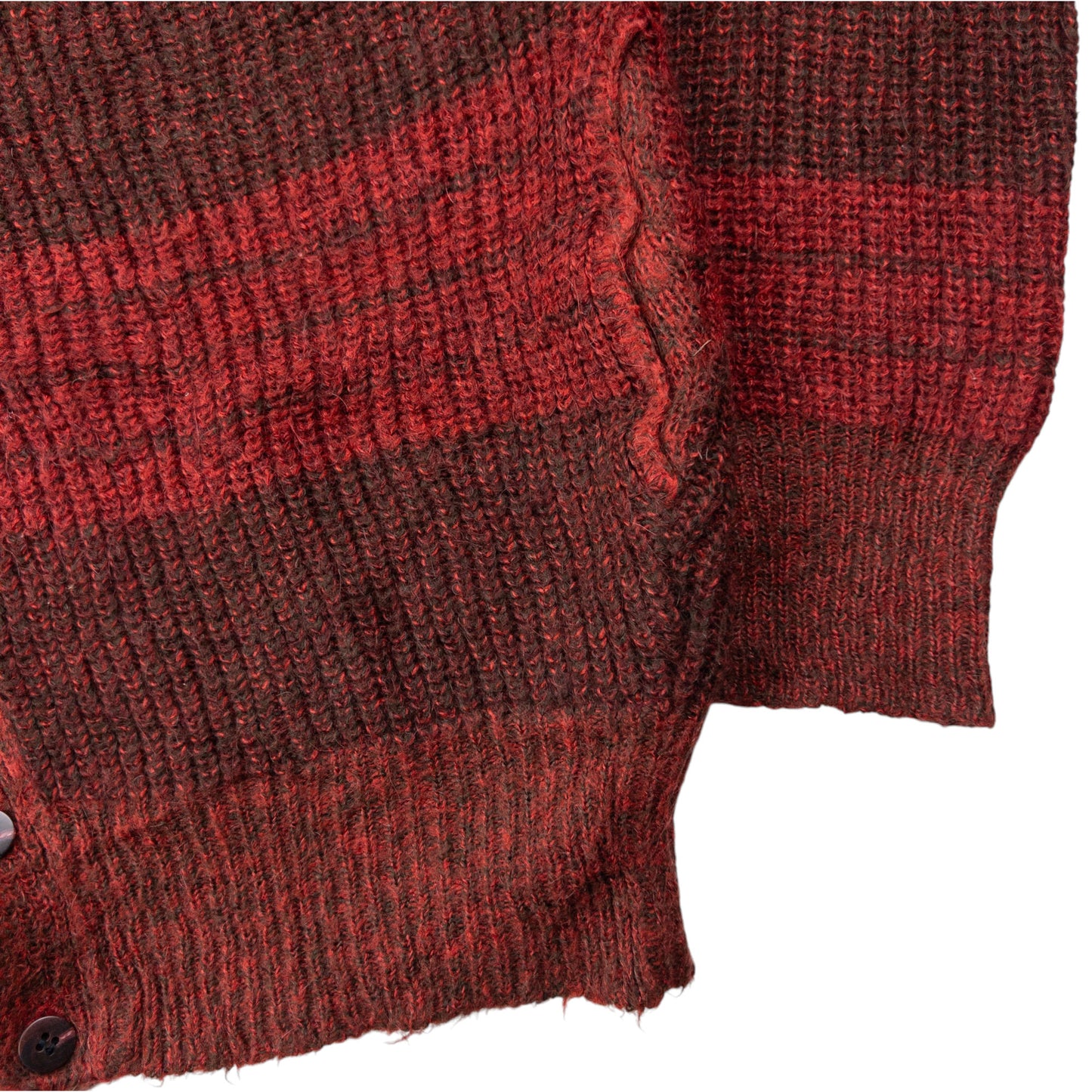 Vintage 80s Issey Miyake Striped Knit Cardigan Size M