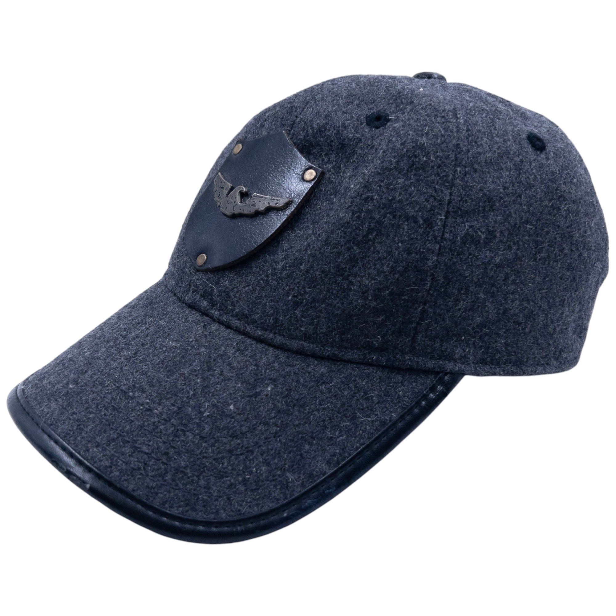 Vintage Armani Jeans Leather Logo Hat