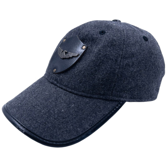 Vintage Armani Jeans Leather Logo Hat