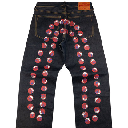 Vintage Evisu Dot Daicock Japanese Denim Jeans Size W32