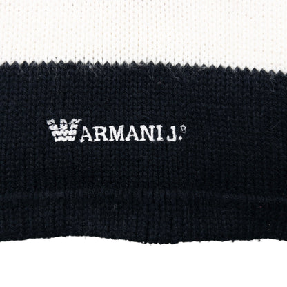 Vintage Armani Jeans Striped Knit Scarf