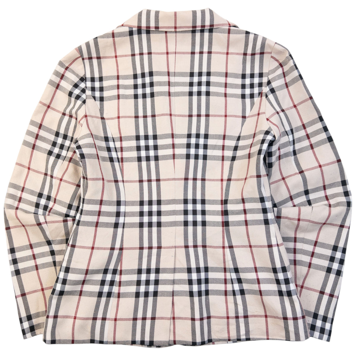 Vintage 2000s Burberry Nova Check Blazer Jacket Womens Size S