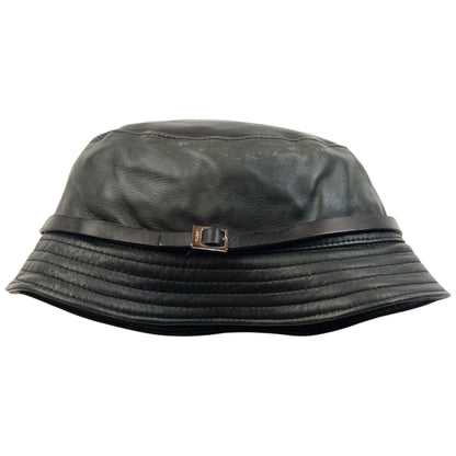 Vintage 2000s Gucci Leather Bucket Hat Size M