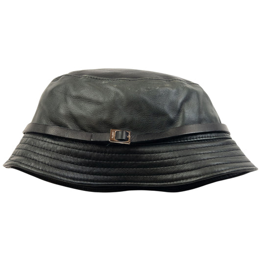 Vintage 2000s Gucci Leather Bucket Hat Size M