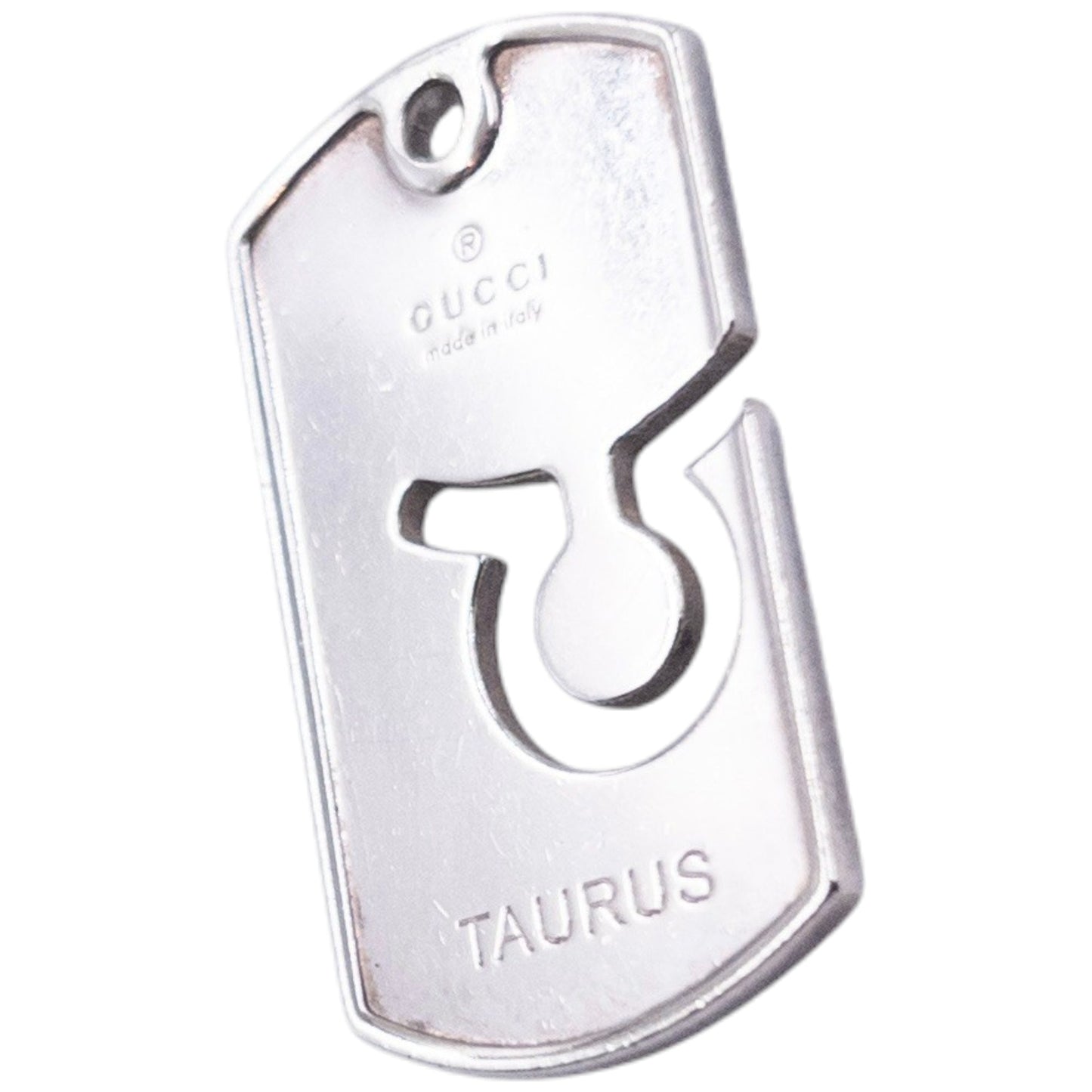 Vintage Gucci Silver Taurus Mini Pendant