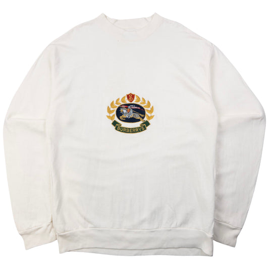 Vintage Burberry Embroidered Sweatshirt Size L