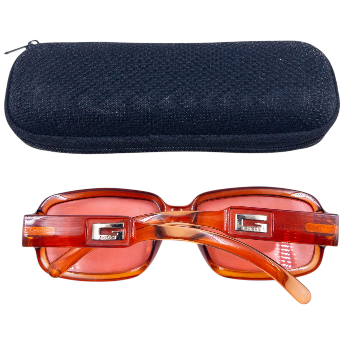 Vintage 90s Gucci Gradient Sunglasses in orange, photo 8