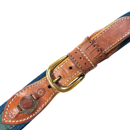 Vintage 80s Burberry Golf Print Belt Size L