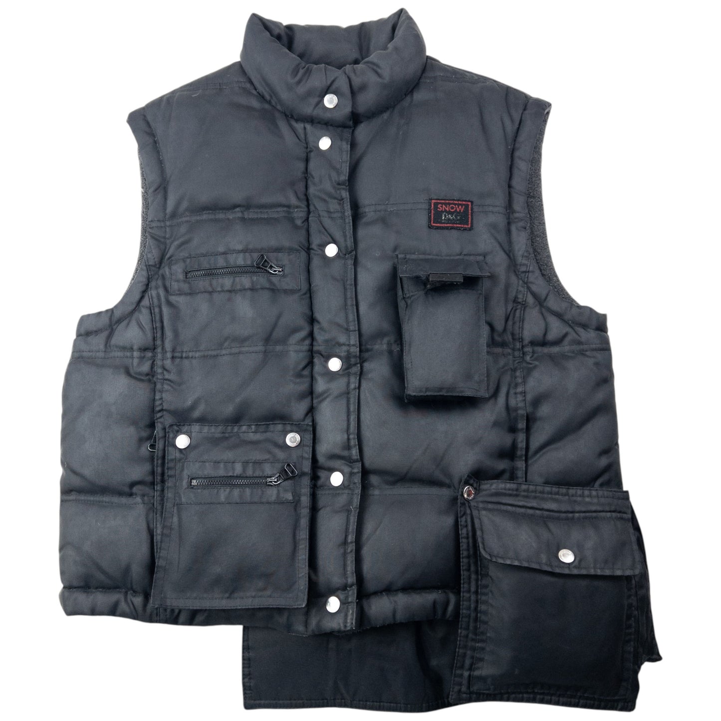 Vintage 2000s Dolce & Gabbana Convertible Multi Pocket Puffer Gilet Size S
