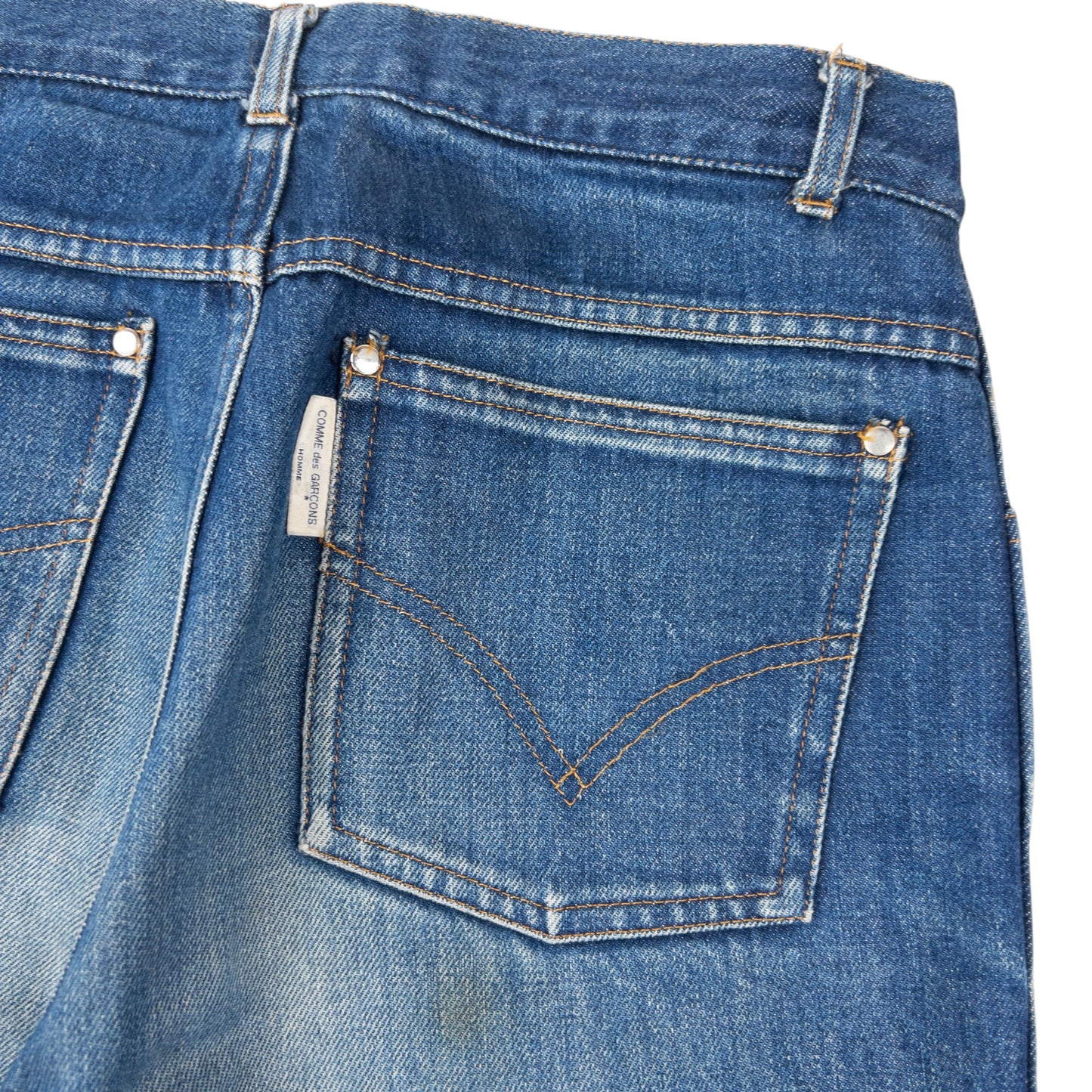 Vintage 90s Comme Des Garçons HOMME Distressed Denim Jeans Size W29