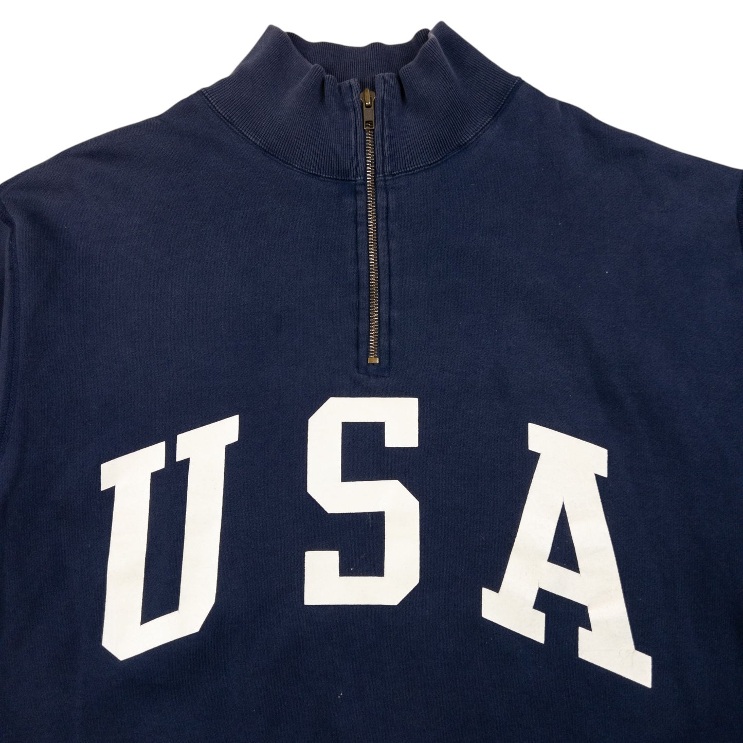 Vintage Polo Ralph Lauren Q Zip USA Sweatshirt Size M