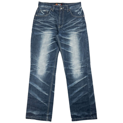 Vintage Jizo Bosatsu Embroidered Troll Japanese Denim Jeans Size W31