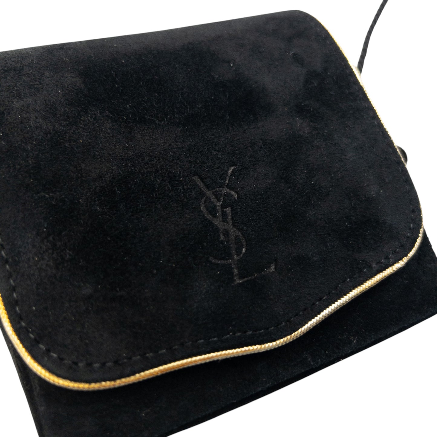 Vintage 90s YSL Yves Saint Laurent Suede Mini Crossbody Bag