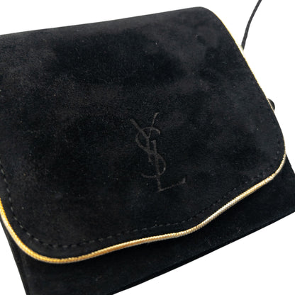 Vintage 90s YSL Yves Saint Laurent Suede Mini Crossbody Bag