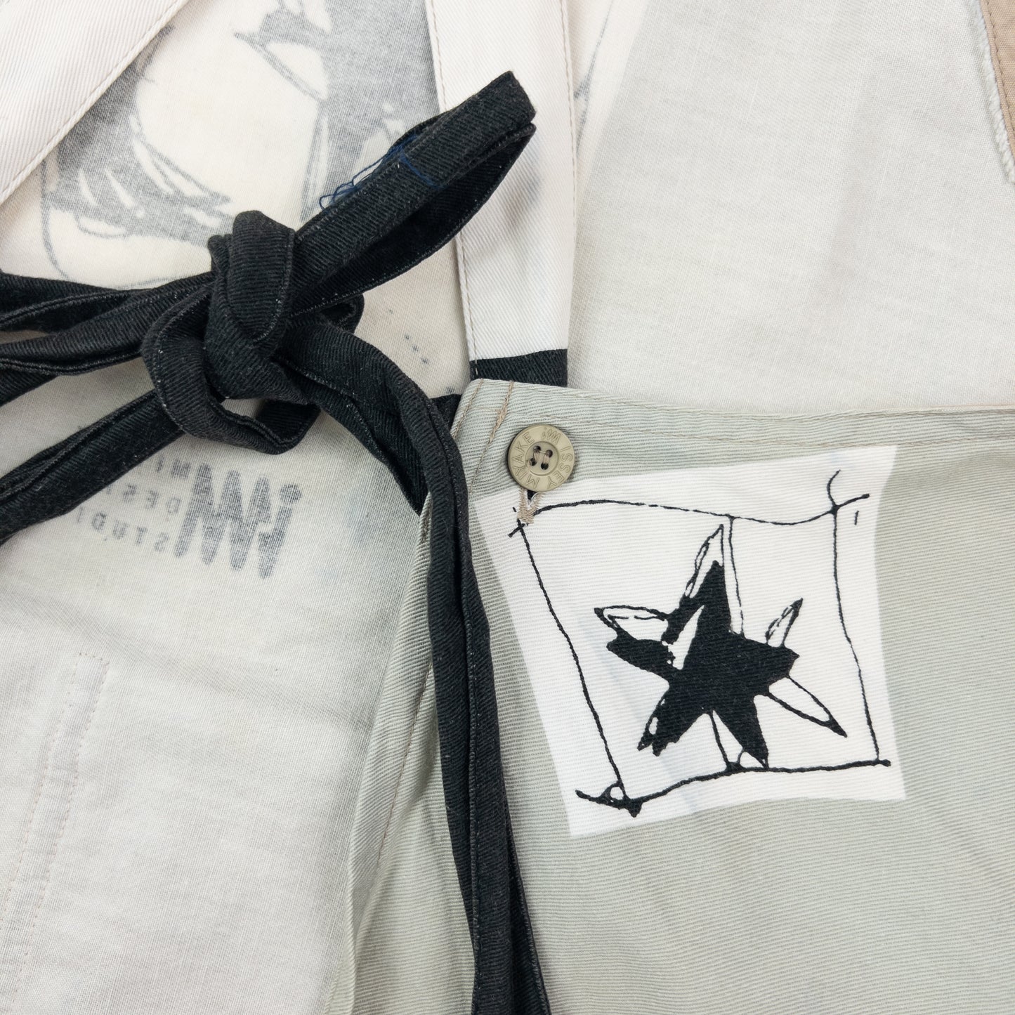 Vintage 90s Issey Miyake Printed Apron
