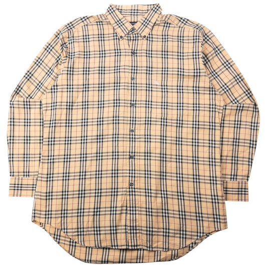 Vintage 2000s Burberry Nova Check Long Sleeve Button Up Shirt Size L