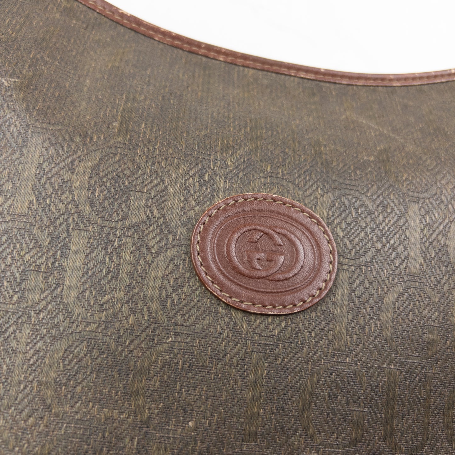 Vintage 80s Gucci Monogram Crossbody Bag