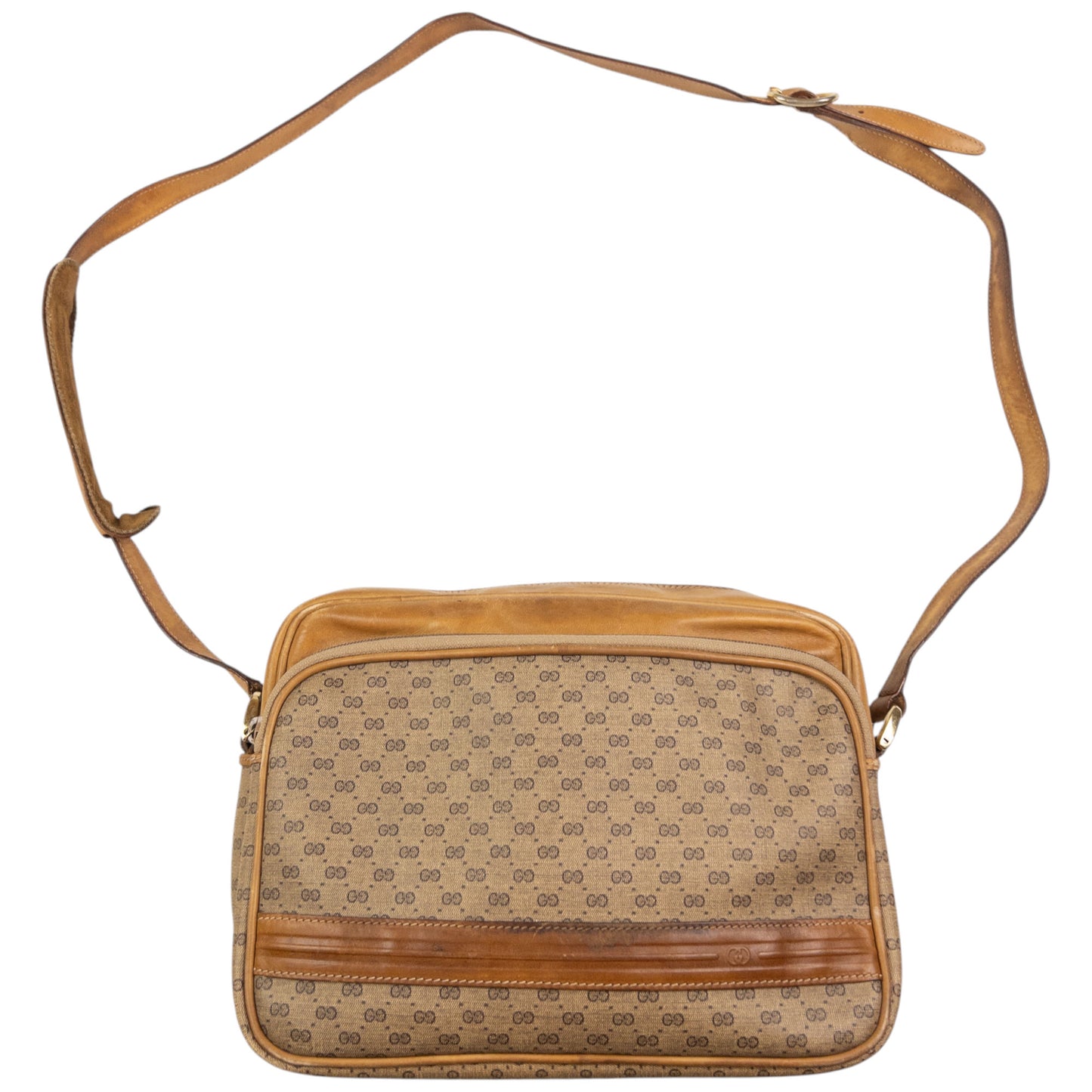 Vintage Gucci Monogram Crossbody Bag