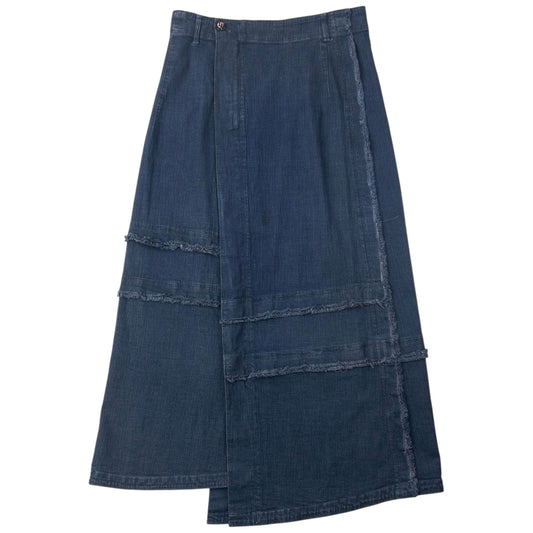 Vintage 90s Hai Sporting Gear By Issey Miyake Asymmetric Denim Skirt Womens Size W29