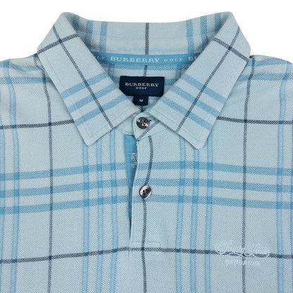 Vintage Burberry Nova Check Polo Shirt Size M