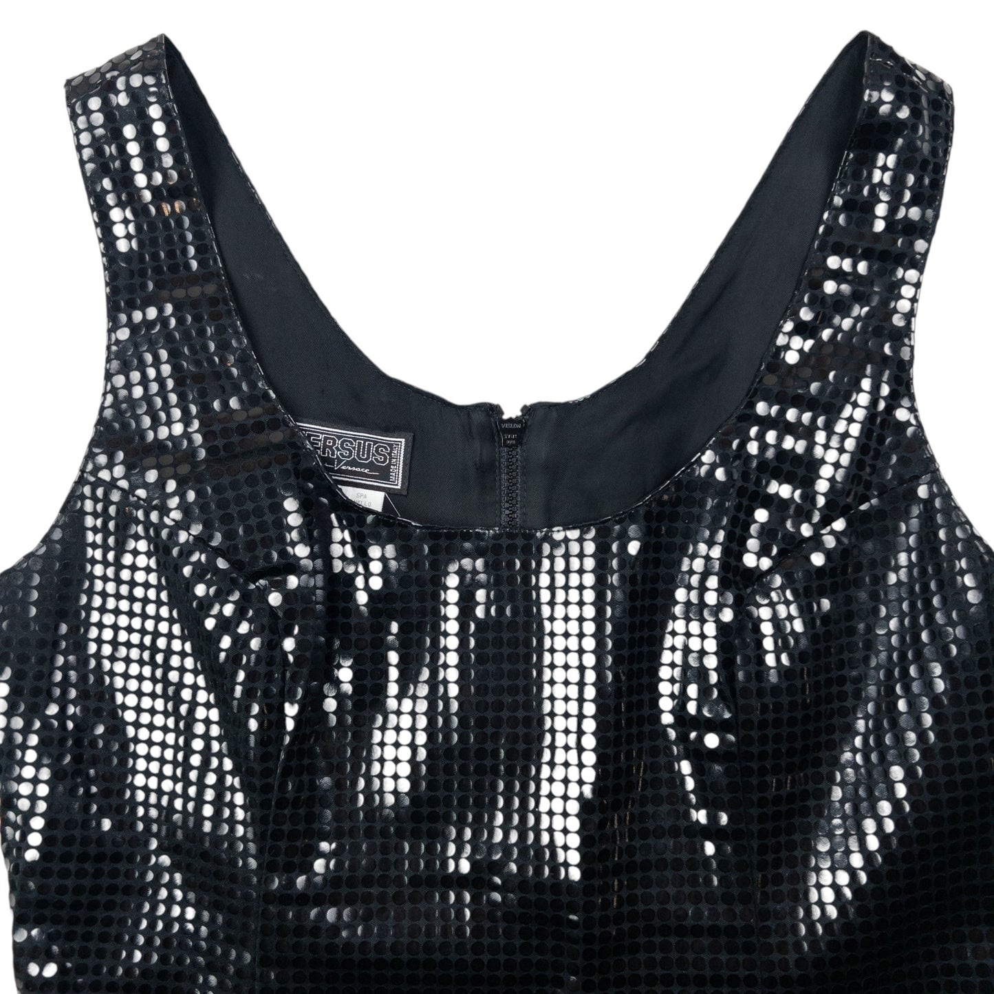 Vintage 2000s Gianni Versace Versus Sparkle Vest Top Womens Size M