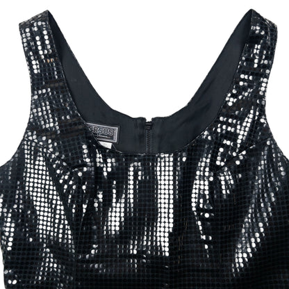 Vintage 2000s Gianni Versace Versus Sparkle Vest Top Womens Size M